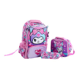 16 Inch Backpack 3 Pcs Set - Kuromi